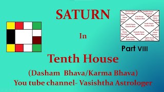 Saturn in10th House in Birth Chart Saturn in Tenth House Vedic Astrology Classes  99 [upl. by Peters]