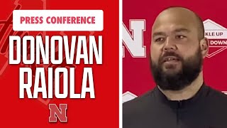 Nebraska Football Offensive Line Coach Donovan Raiola Spring Press Conference I Nebraska Huskers [upl. by Luap]