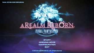 Final Fantasy XIV A Realm Reborn Title Screen PC PS3 PS4 [upl. by Enitsenrae566]