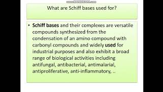 WHAT IS SCHIFF BASE PART I [upl. by Legna]