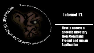 How to access a specific directory from Command Prompt and run an Application [upl. by Adabel512]