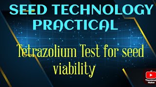 Tetrazolium Test for seed viability [upl. by Asirap348]