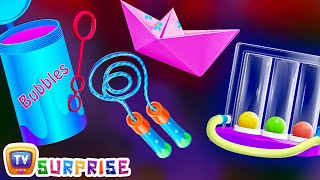 Surprise Eggs Nursery Rhymes Toys  Learn How To Swim for Kids With Cutians  ChuChu TV Egg Surprise [upl. by Rakabuba]