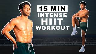 15 Min Intense HIIT Workout For Fat Burn amp Cardio No Equipment No Repeats Beginner [upl. by Tsan]