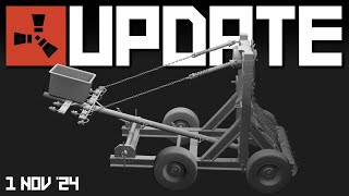 Siege weapons Shields T1smg Rust mobile  Rust Update 1st November 2024 [upl. by Htnicayh]