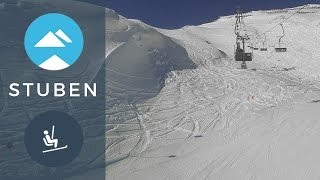 Albonagrat chairlift Stuben am Arlberg  Piste View [upl. by Tohcnarf]