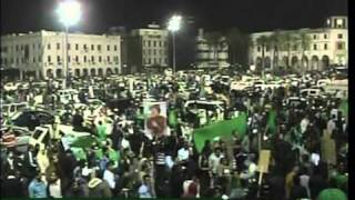 Kadhafi supporters occupy Tripoli square [upl. by Aietal]