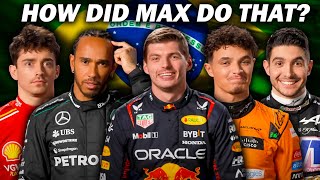 How To Become An F1 Champion Max Verstappen Edition Brazil GP [upl. by Imeaj]