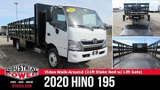 21ft Stake Bed Truck  HINO 195 Commercial Truck [upl. by Ameline]