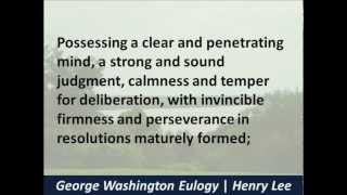 President George Washingtons Funeral Oration by General Henry Lee  1799  Hear the Text [upl. by Navis]