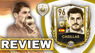 BEST GK IN FIFA MOBILE 22 96 CASILLAS REVIEW 96 ICON JOURNEY CASILLAS REVIEWICON CASILLAS REVIEW [upl. by Sitoiyanap830]