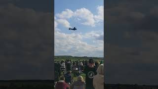 Lancaster bomber flypast at duxford [upl. by Annahsirhc123]