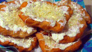 Strandos lángos recept  lángos tészta készítés [upl. by Nawyt]