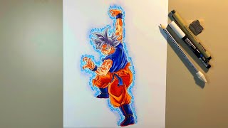 Drawing Goku in His Iconic Stance  Dragon Ball Super [upl. by Harimas]