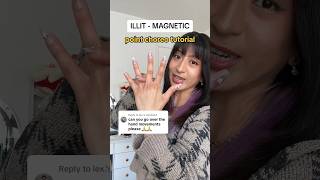 mirrored tutorial ILLIT Magnetic Hand Point Choreo kpopdancetutorial kpopdance illit shorts [upl. by Ringe456]