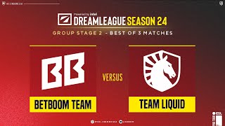 Bahasa ID Liquid vs Betboom  Group Stage 2 Bo3  DreamLeague S24 anonimdt [upl. by Reneta]