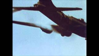 B17 Flying Fortress Attacked by Me109s [upl. by Laven]