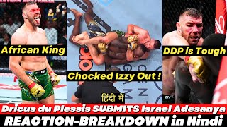 Dricus Du Plessis SUBMITS Israel Adesanya  UFC 305 Instant REACTION and BREAKDOWN in Hindi [upl. by Ahsietal]