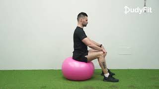 Lumbopelvic anteversion  retroversion sitting with fitball [upl. by Eimmak]