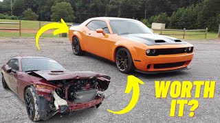 Rebuilding Wrecked 2018 Hellcat SRT In 20 Mins Or Less [upl. by Einnod]