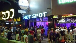 Nightlife in Lloret de Mar Costa Brava Spain [upl. by Wallach]