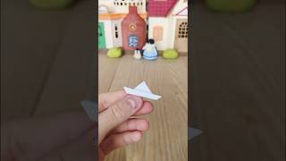 Diy  petit bateau en papier origami miniature pour figurines [upl. by Craven]