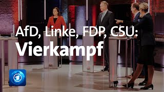 Wahl Der Vierkampf nach dem Triell AfD FDP Linke CSU  LIVESTREAM [upl. by Annoled]