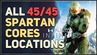 All 45 Spartan Cores Locations Halo Infinite [upl. by Enerak]