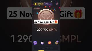 Simple Coin Promo Code Today  Simple Coin 25 November Code Simple Coin Gift Code GiftCode simple [upl. by Aubarta]