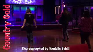 Country Gold line dance demo [upl. by Graf]