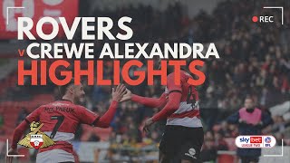 Doncaster Rovers v Crewe Alexandra highlights [upl. by Jacquelin]