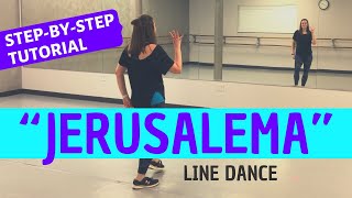 quotJERUSALEMAquot DANCE  Master KG BEGINNER LINE DANCE TUTORIAL Backview StepbyStep and Easy [upl. by Christie874]