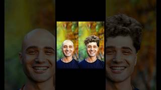 How to change hairstyle in Photoshop photoshop [upl. by Artimid]