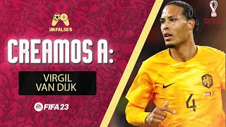 FIFA 23 VIRGIL VAN DIJK PRO CLUBS CLUBES PRO LOOKALIKE CREATION FACE [upl. by Yttocs]