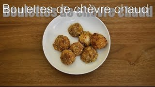 Recette des boulettes de chèvre chaud [upl. by Ahouh]