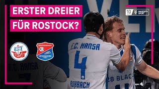 FC Hansa Rostock  SpVgg Unterhaching Highlights mit LiveKommentar  3 Liga  MAGENTA SPORT [upl. by Grearson]