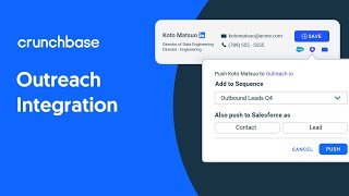 How the Crunchbase Outreach Integration Enhances Your Prospecting [upl. by Nirual975]