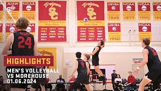 Mens Volleyball  USC 3 Morehouse 0 Highlights 1624 [upl. by Folger725]