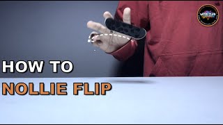 How To Nollie Flip a Fingerboard [upl. by Enisamoht271]