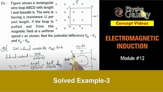 Class 12 Physics  Electromagnetic Induction  12 Solved Example3 on Electromagnetic Induction [upl. by Sadnak767]