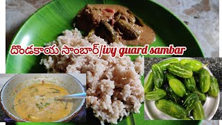 😋differentగా దొండకాయ సాంబార్ivy guard sambardondakaya sambar recipeచాలా easy గా చేసుకొనే సాంబార్ [upl. by Webster482]