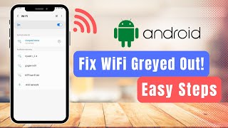 WiFi Button Greyed Out in Android Device [upl. by Ridglea87]