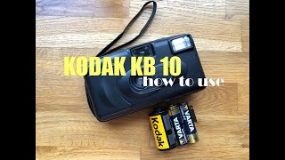 How to use Kodak KB 10 35mm Film Camera [upl. by Aiyotal]