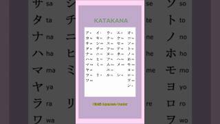 Katakana Alphabet😍hiraganakatakana japanese [upl. by Suravat]