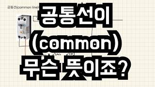 공통common선이 무슨뜻이죠 [upl. by Bicknell]