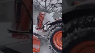 Inverted Snowblower snowblower snowremoval snow farming heavyequipment tractor [upl. by Landmeier]