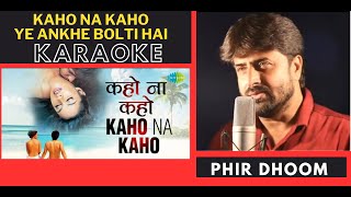 Kaho Na Kaho Ye Ankhe  Murder Movie  Original Crystal Clear Karaoke With Scrolling lyrics [upl. by Giwdul]