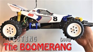 TESTiNG the Tamiya Boomerang 2008 110 4WD Buggy Tamiya 58418 1980ies RC Icon Part 34 [upl. by Fini]