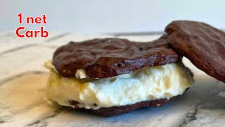 Keto Ice Cream Sandwich Bliss  1 net carb [upl. by Karlens]