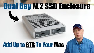 Dual Bay M2 NVMe SSD Enclosure For Your M2 Mac mini or 15quot MacBook Air [upl. by Lali]